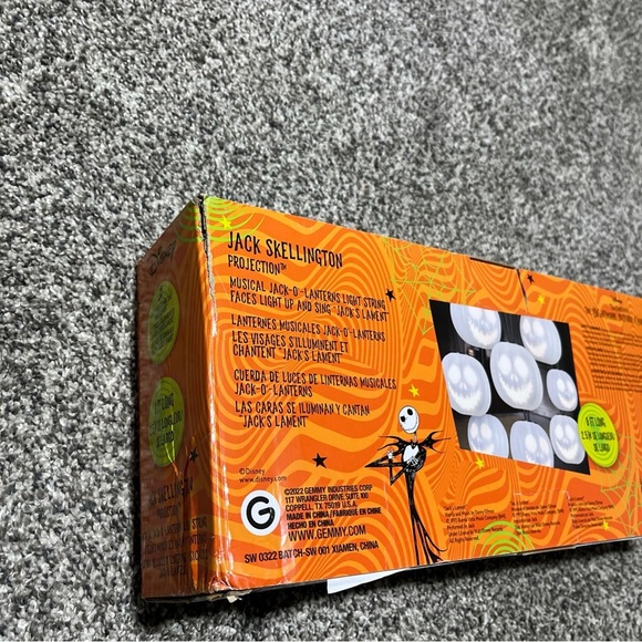 Nightmare Before Christmas Halloween String Lights Jack Skellington Talking Sing - Picture 9 of 12